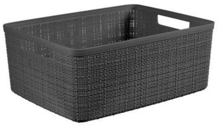 Curver Jute Mand - M 12l - Donkergrijs