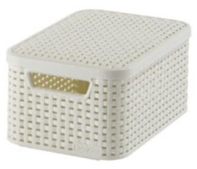 Curver style opbergmand S - 30x20x14 cm - vintage wit