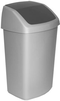 Curver Swing prullenbak - 25 l Zilverkleurig