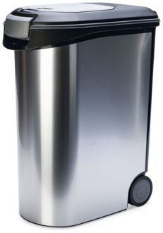 Curver Voedselcontainer 54 L Zilver, Zwart