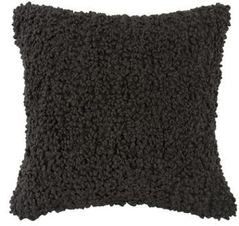 Cushion Purity square cotton black Zwart