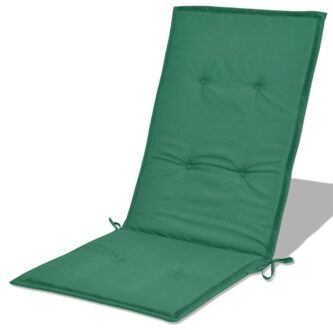 Cushions for garden chairs 2 green units 120x50x3 cm