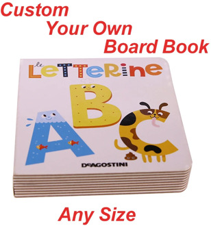 Custom Board Books for Babies English Сoloring Learning Drawing and Education Kids Children Short Story Round Corner Printing