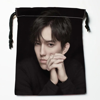 Custom Dimash Drawstring Bags Printed gift bags 18*22cm Travel Pouch Storage Clothes Handbag Makeup Bag