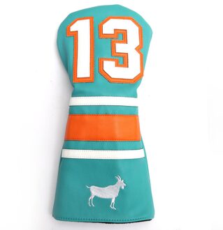 Custom Golf Lederen Dier Hout Club Head Cover Golf Driver Headcover