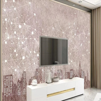 Custom Mural Wallpaper Simple Style Modern City Background Wall Painting