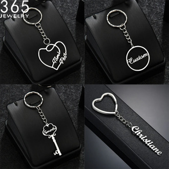 Custom Name New FashionStyles Keychain Handmade Personalized Nameplate Key Chain Women Men Birthday Gift For Friends BoyFriend
