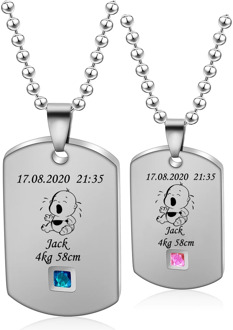 Custom New Born Pendants Puzzle Necklaces Stainless Steel Cute Baby Head Portrait Mom Dad Kids Lucky Meaningful Gift Necklace