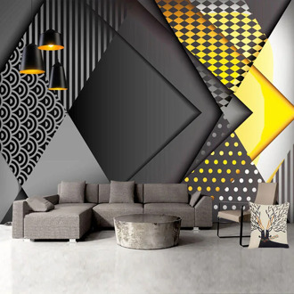 Custom Photo Wallpaper Modern 3D Personality Geometry Murals Living Room Bedroom Background Wall Paper For Walls Papel De Parede