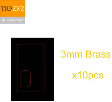 Custom product links, 3mm brass plate with hole ,10pcs , Brass/copper plate engraving CNC machining,