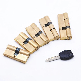 Custom Same key Open All Cylinder Security Copper Door Lock Manage Cylinder Bedroom Living Handle Brass Key