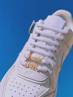 Custom Shoe Buckle Letter Shoe Fastener Fashion Jewelry Stainless Steel Charm Old English Letter Angel Baby Jewelry