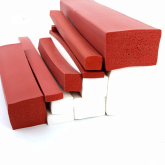 Custom Silicone Foam Strip Heat Insulation Bar 20mm x 3mm / 5mm 25mm 40mm x 5mm 20x3mm 20x5mm 25x5mm 40x5mm 70x20mm 1 Meter Red