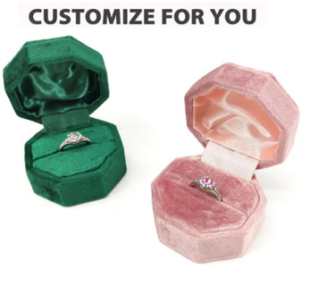 Custom Velvet Ring Box Engagement Ring Box Colorful Ring Square Jewelry Box Bridal Shower Gift Bridesmaid gift with name