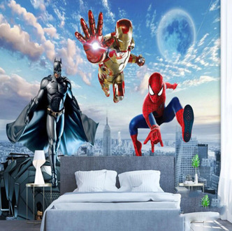 Custom Wallpaper 3D Creative Cartoon Themed Mural Children's Room Kindergarten Boys Room Bedroom Decoration Poster Wall Painting