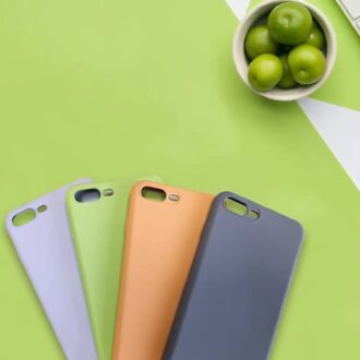 Custom Zachte Vloeibare Siliconen Rubber Telefoon Case Voor iPhone X 8 7 Plus