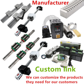 Customized CNC Kit HGR20 SBR16 SFU1605 MGN linear guide rail ball screw name 23 stepper motor spindle inverter for DIY machine