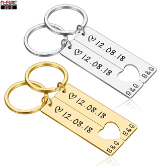 Customized Couples Keychain Boyfriend Girlfriend Keyring Husband Anniversary Valentine Day Gift Pinky Promise Women Men KeyChain