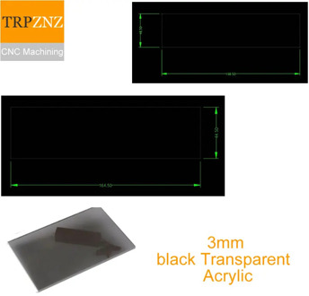 Customized Link,Black Transparent acrylic plate , 2pcs,ship to Brazil , plexiglass plate Laser precision cutting，