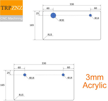 Customized product,3MM Transparent acrylic, plexiglass plate Laser precision cutting，each size x1pcs