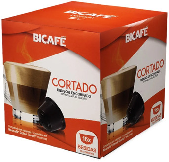Cut bicafe, 16 compatible capsules Dolce Gusto