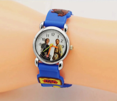 Cute 3D Cartoon Lovely Kids Girls Boys Children Students Star Wars Quartz Wrist Watch Very Popular watches