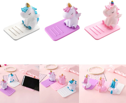 Cute Anti-Slip Cartoon Unicorn Phone Stand Mobile Phone Holder Support Desk Decor Phone Bracket for Phone
