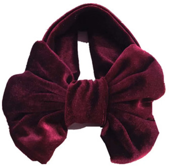 Cute Baby Girl Big Bow Velvet Headband Turban Knotted Ribbon Hair Band Infant Child Accessories Headwear Head Wrap