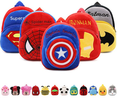 Cute Baby School Bag Cartoon Mini Plush Backpack For Kindergarten Kids Boys Girls Gift Student Children Lovely Schoolbag