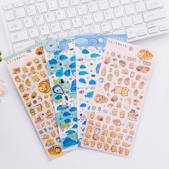 Cute Bread Cat Shark Whale PVC Stickers Adhesive Stickers DIY Decoration Stickers photo decorating sticker