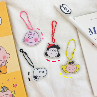 Cute Cartoon Keychain Key Ring Gift For Women Girls Bag Pendant PVC Charms Key Chains