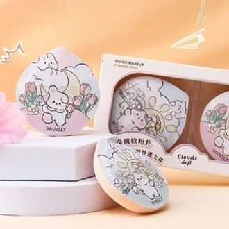 Cute Cloud Soft Powder Puff Set (2pcs)