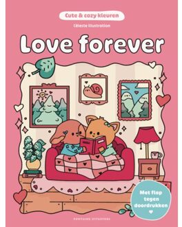 Cute & Cozy Kleuren - Love Forever - Céleste illustration