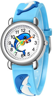 Cute Kids Cartoon Watches Delicate Silicone Band Watch Los niños miran Boys Girls Gift Kawaii Clock Children Quartz Wristwatches