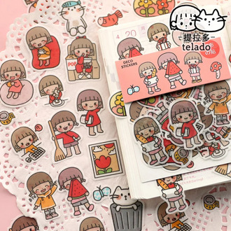 Cute Little Abu's Daily Life Washi Paper Stickers Scrapbooking Stationery Diary Sticker Travel School Supply