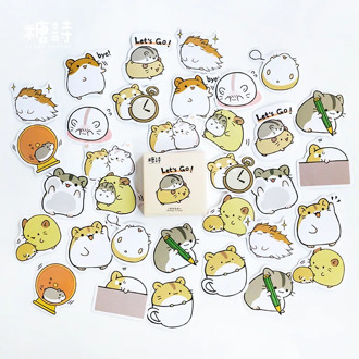 Cute Small Guinea Pig Decorative Stationery Stickers Scrapbooking DIY Diary Album Stick Label