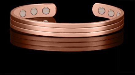 CUTEECO Mode Gezondheid Vrouwen Armband Retro Bloem Patroon Drie Rijen Magnetische Koperen Armbanden Voor Mannen Vrouwen Sieraden