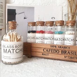 Cutelife Nordic Ins Vlam Lucifers Geurkaarsen Veiligheid Wedstrijden Fire Eenvoudige Luciferdoosje Multicolor Keuken Wedstrijden