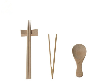 Cutlery for Kids Montessori Basic Skill Practical Materials Wooden Children Chopsticks Spoon N Bamboo Food Clip Kitchen Utensils