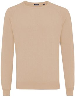 CUZIA | Basic Raglan Pullover Taupe  L Bruin