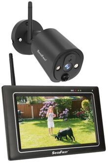CWL401S Draadloos beveiligingssysteem met camera en touchscreen Zwart