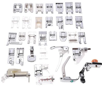 CY-032 32Pcs Binnenlandse Thuis Naaimachine Naaivoet Kit Set Met Doos Voor Singer Janom