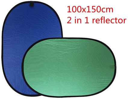 CY 100x150 cm Reflector Inklapbare Nylon Blauw & Groen (2in1) achtergrond Panel voor Foto & Video Studio Fotografie