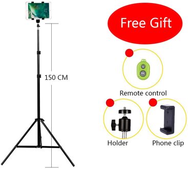 CY Aluminium DV Statief Digitale Camera Webcam Telefoon Statief Metalen Stand Mount Statief Voor Telefoon iPhone Met Bluetooth afstandsbediening