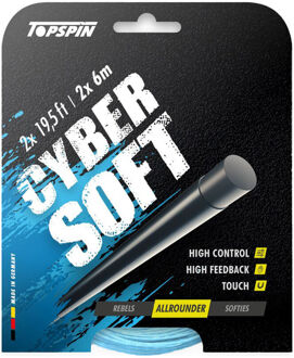 Cyber Soft 12m Set Snaren lichtblauw - 1.25