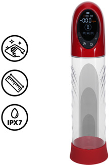 CyberPulse - Automatische Waterdichte Penis Pomp - Metallic Rood