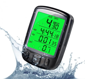 Cycle Speedometer Bicycle Bike LCD Digital Computer Odometer Stopwatch With Backlight Monitor Bikes' Speed Distance Riding Time