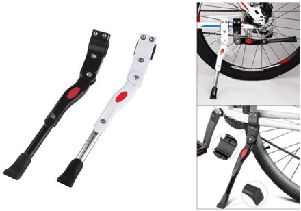 Cycling Bicycle Kickstands Single-Side Bike Stand Aluminum Alloy Bicycle Parts for 22-27'' Sports Road Bike Mountain Bike