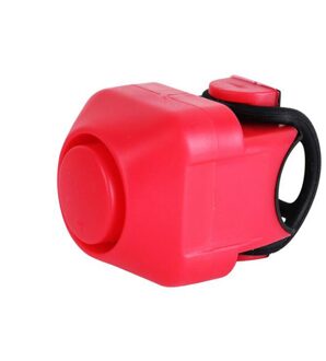 Cycling Bike Fiets Elektrische Hoorn Waterdichte Fietsstuur Bell Luid Safetybicycle 360 Rotatie Aanpassing Alarm Fietsbel rood