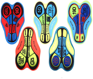 Cycling Shorts Cushion Breathable 5D Pads Bike Riding Base Cushion Outdoor Biking Underwear 9D Silica Gel Pad Riding Accessories